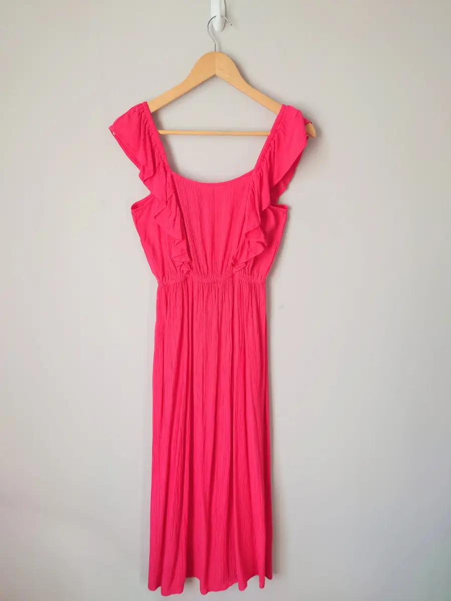 Pink midi dress UK 8