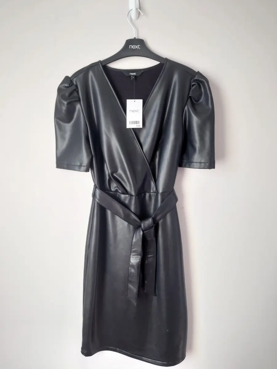 Next faux leather dress UK 8