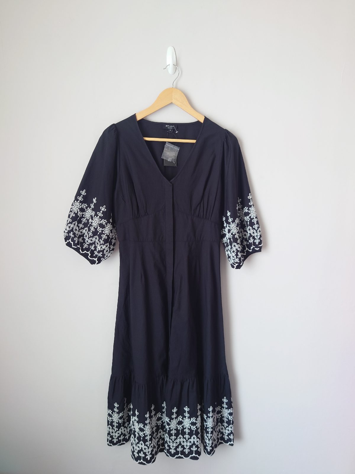 Brand new broderie detailing midi dress