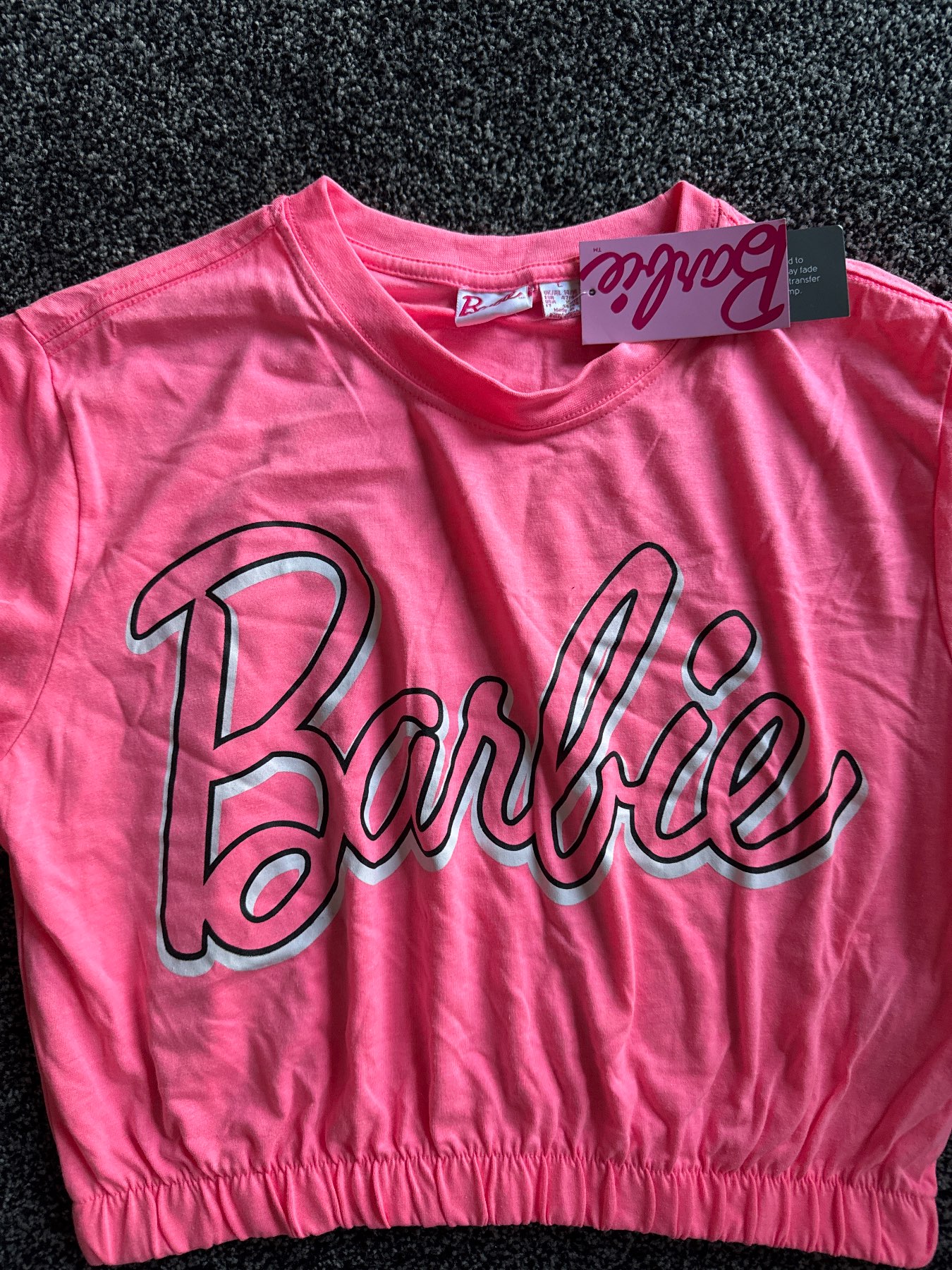 Barbie  pink t shirt top size L