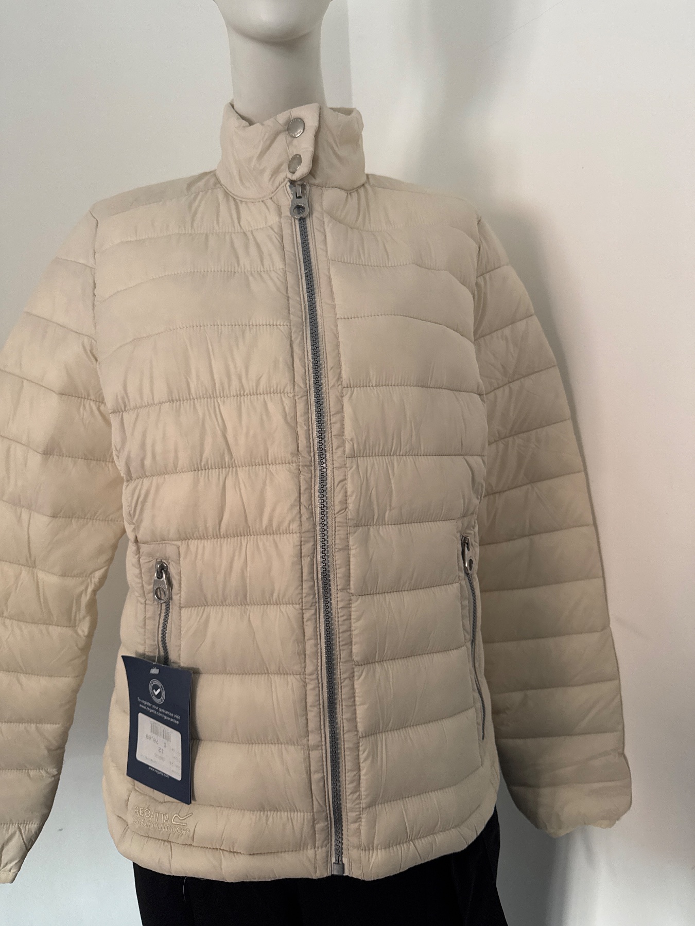 Regatta quilted cream jacket size 12