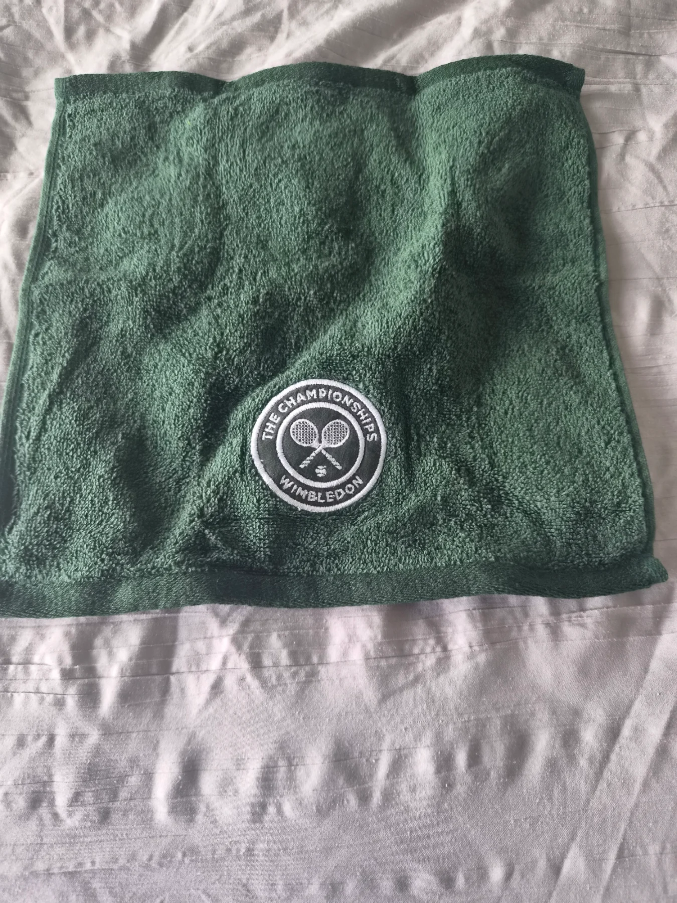 Wimbledon Green Facecloth - brand new