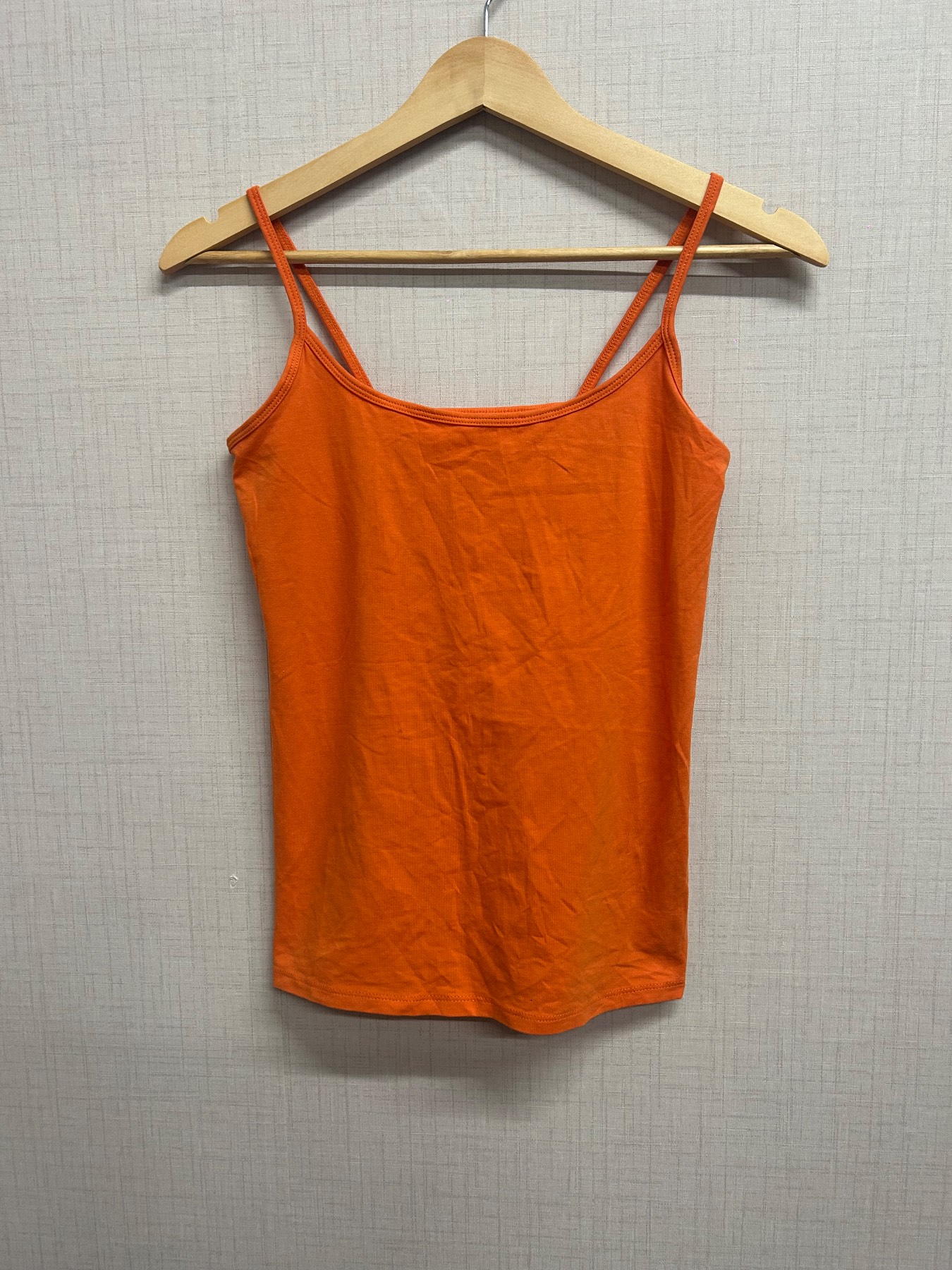 Next Orange Cami Top Size 6 Womens Spaghetti Strap Tank Essential Collection