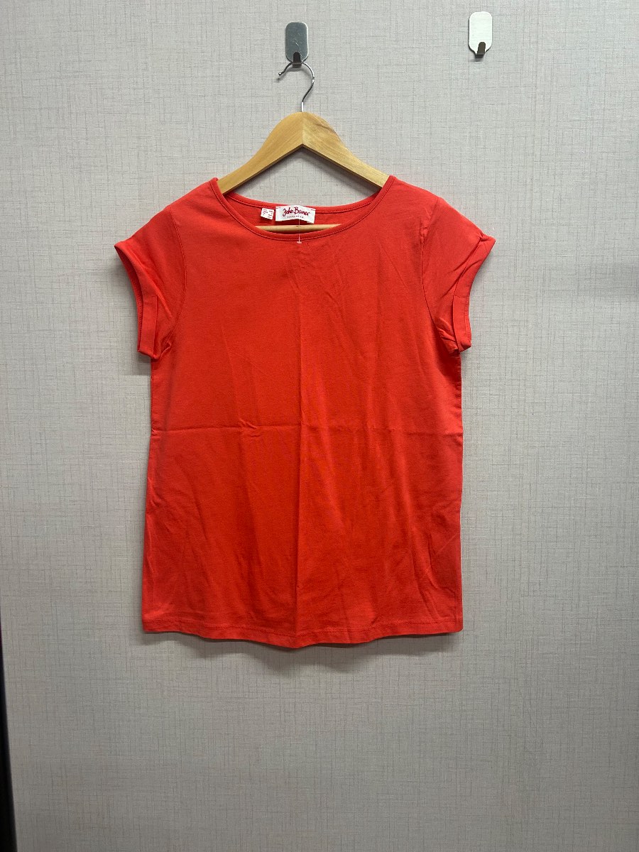 John Baner Jeanswear Womens Coral Short Sleeve T-Shirt Size S EUR 36/38 New
