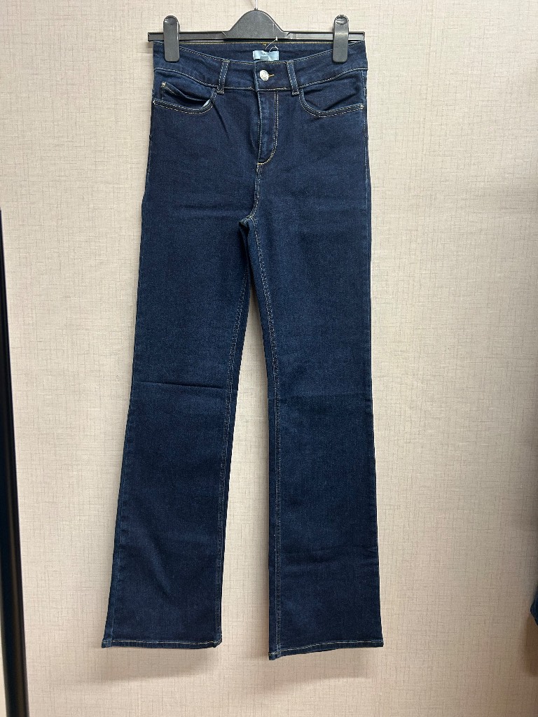 La Redoute Collections Women’s Push-Up Bootcut Jeans Dark Indigo Blue Size UK 10 EU 38