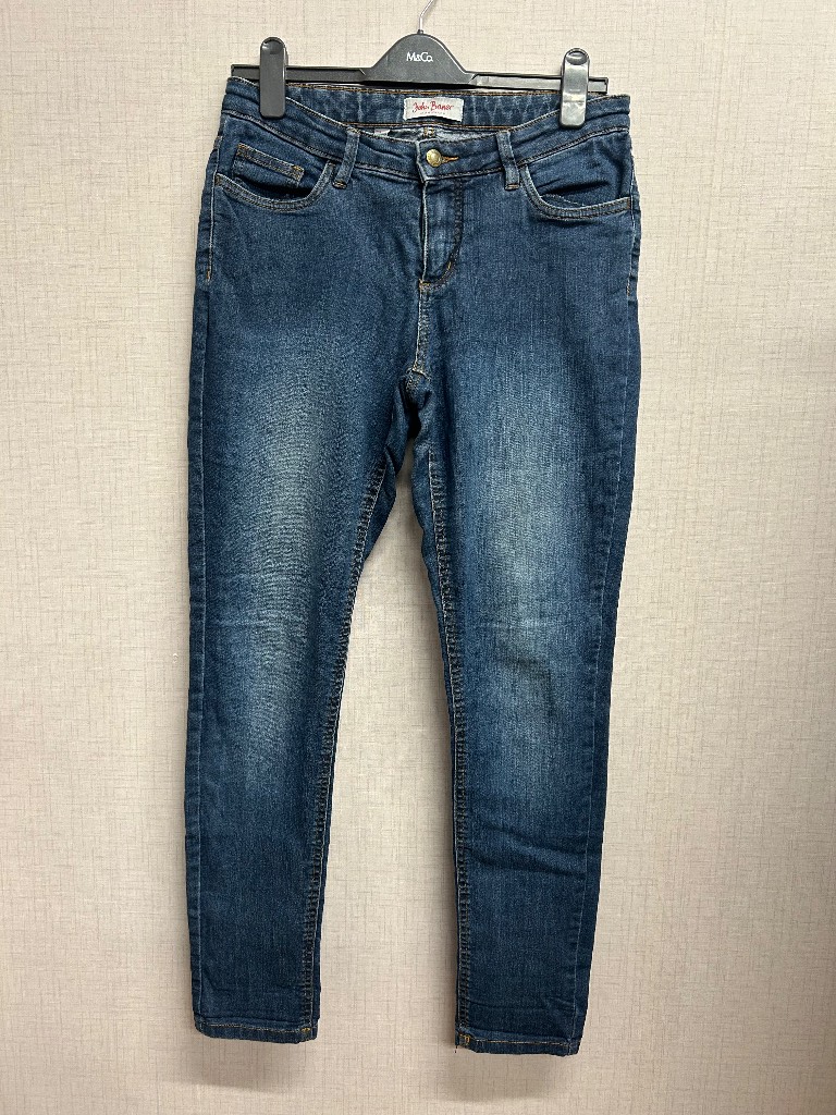 John Baner Jeanswear Women’s Slim Skinny Blue Jeans Size UK 12 EUR 38 Stretch