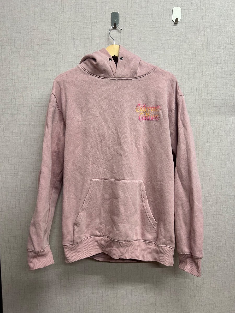 Extreme Culture Pink Graphic Hoodie Size L Womens Oversized Pullover Sweatshirt⁠