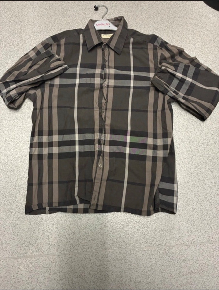 Burberry checked shirt long sleeve