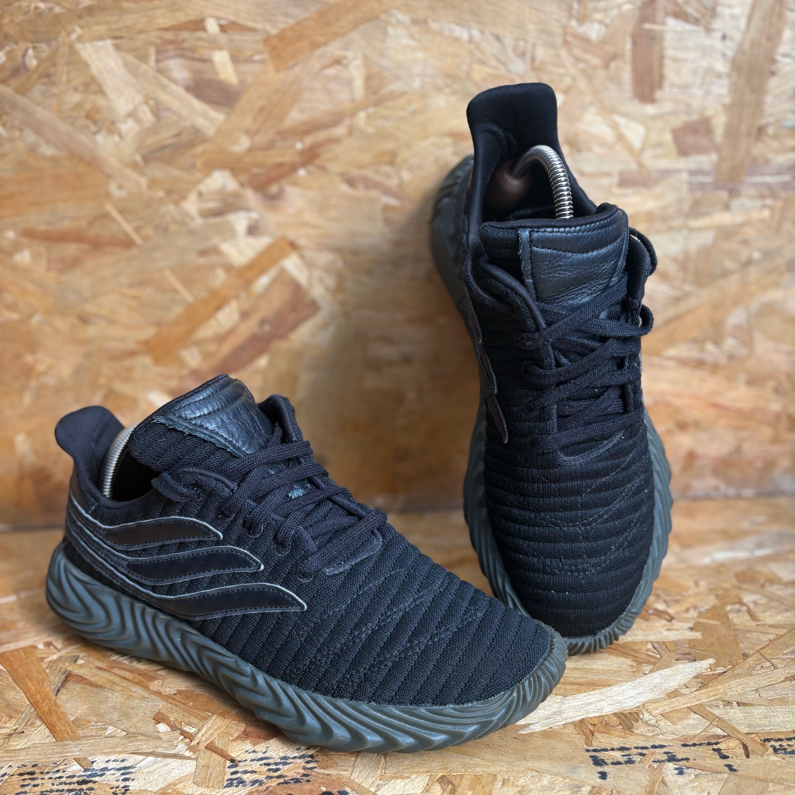 Adidas sobakov in core black uk size 8