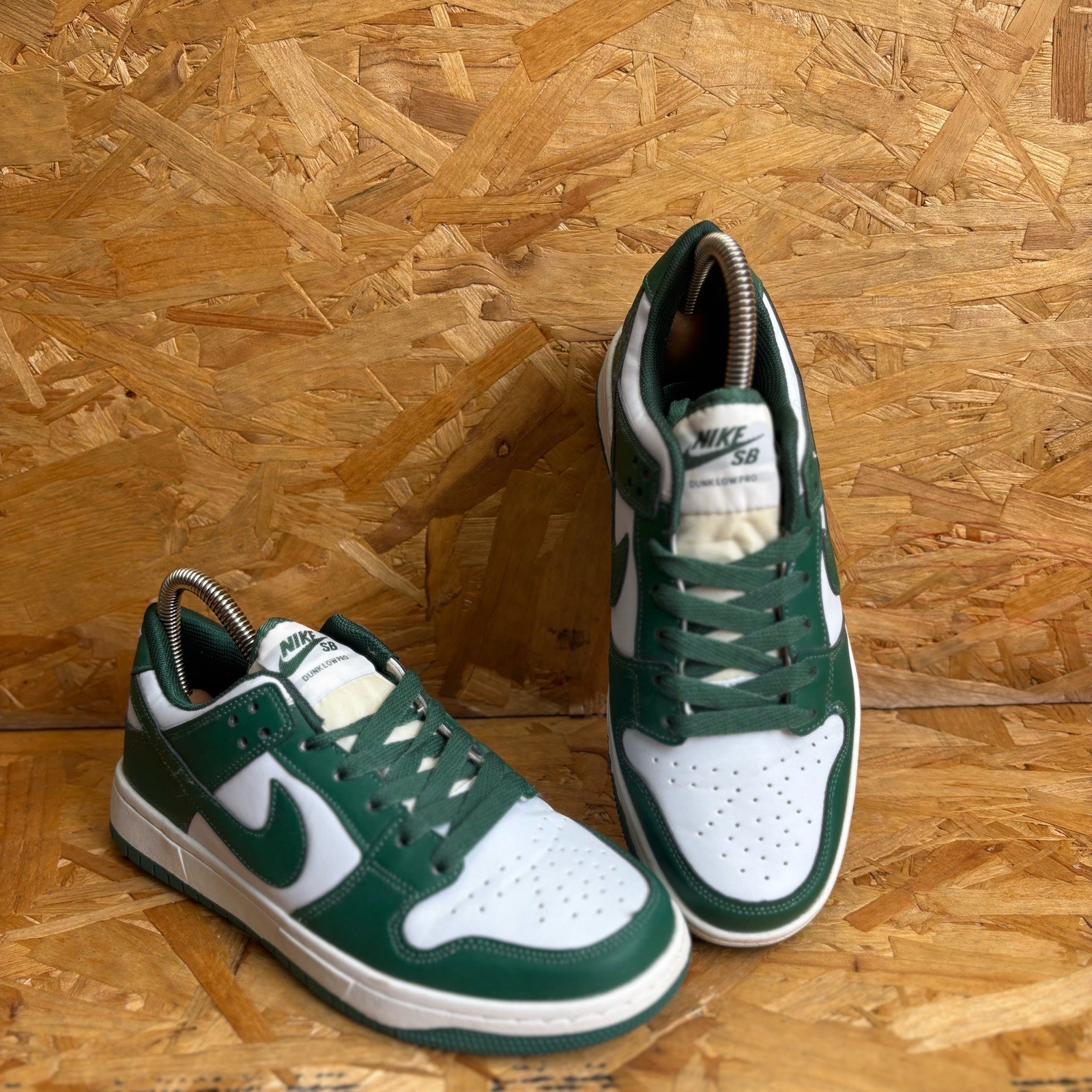 Nike dunk low retro varsity green and white uk Size 5.5