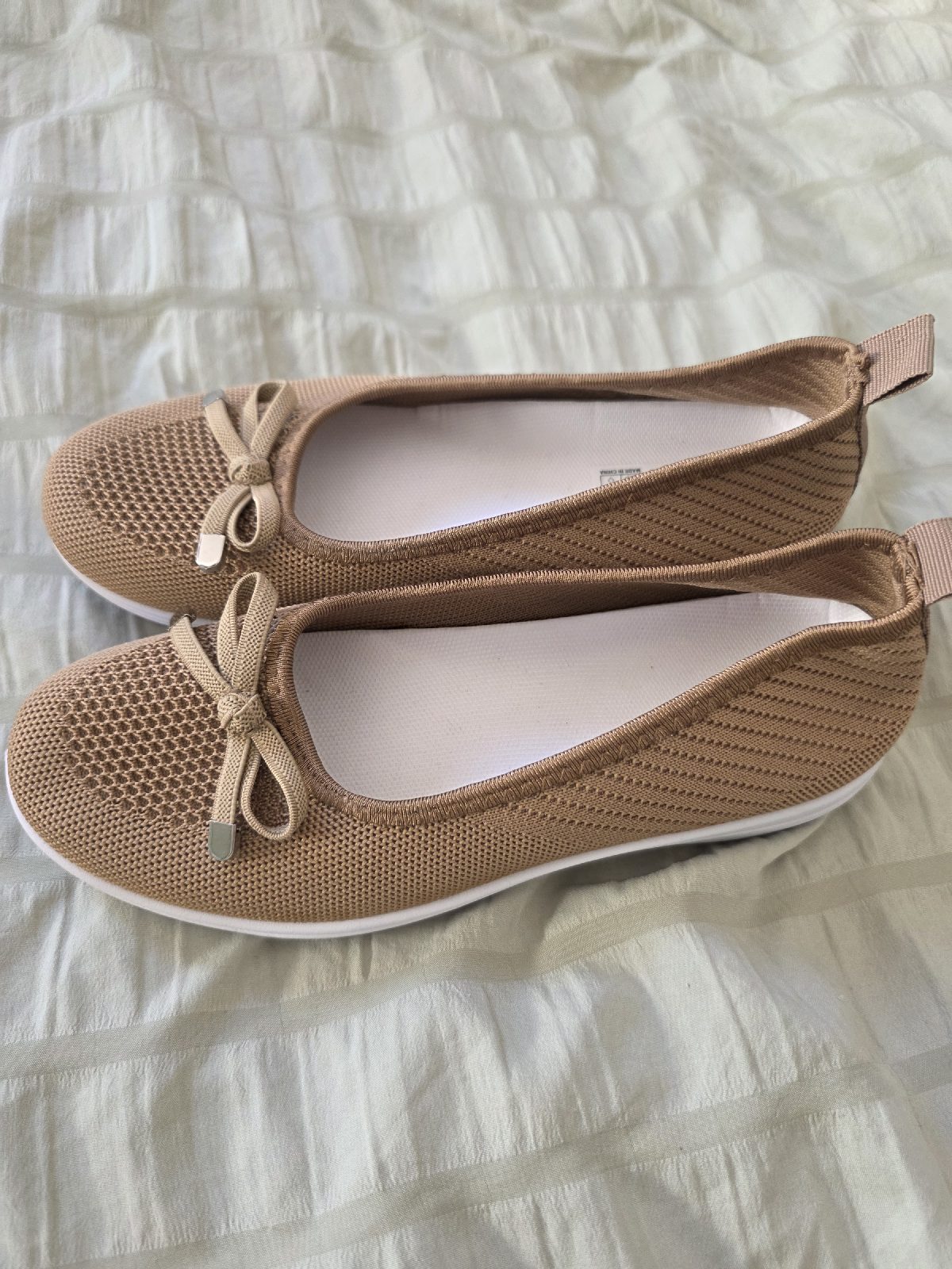 Tan pumps