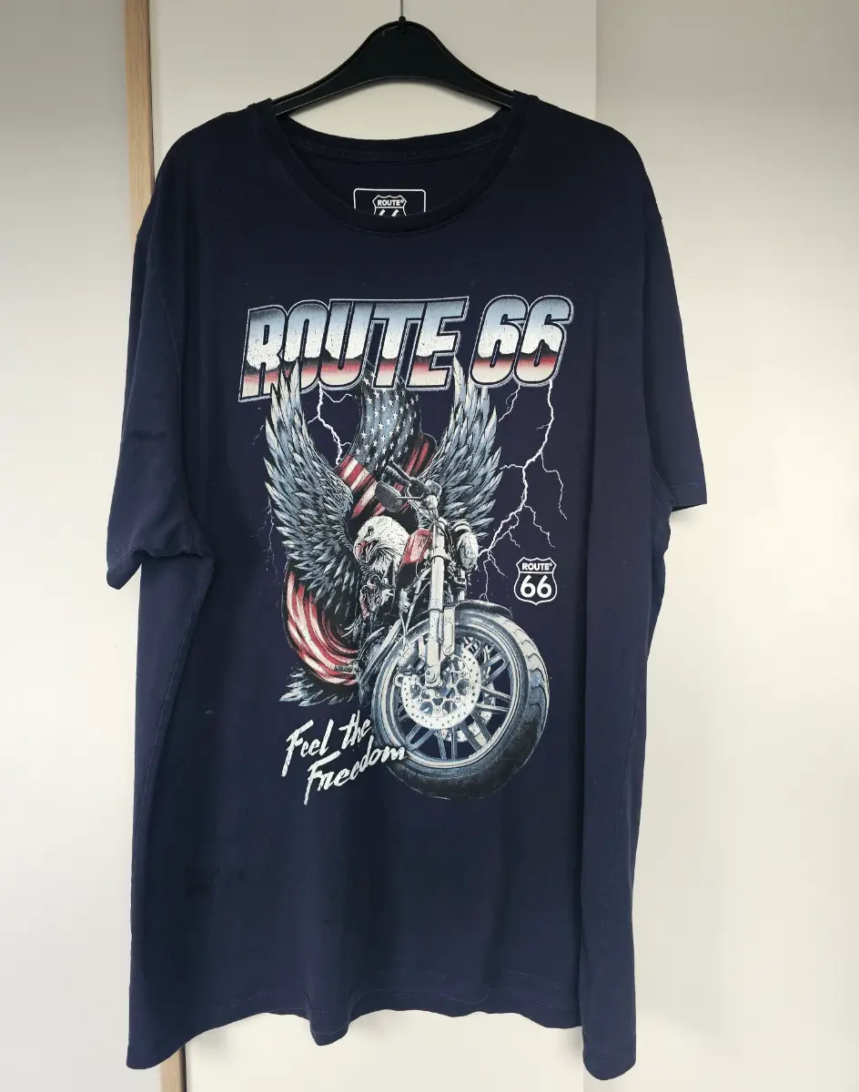 mens graphic route66 t shirt XL, motorbike, usa