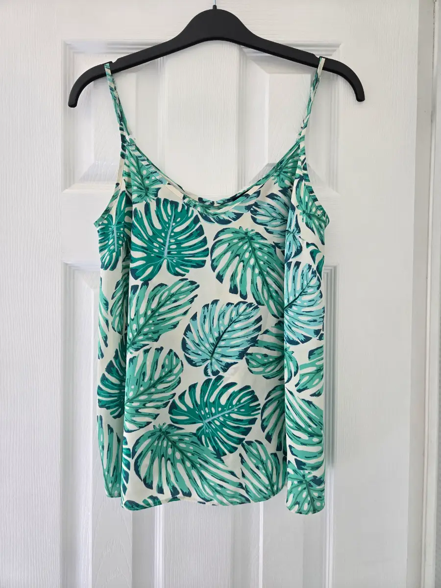 Atmosphere Ladies Summer Leaf print design cami Top uk8