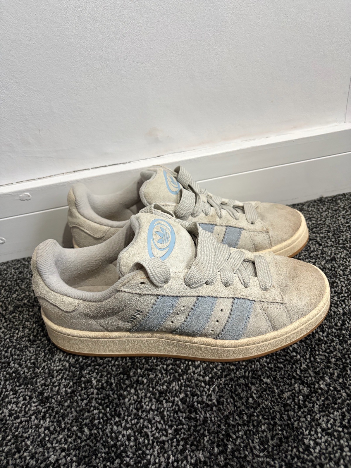 Adidas Grey & Blue Campus Women’s Size 7 Trainers