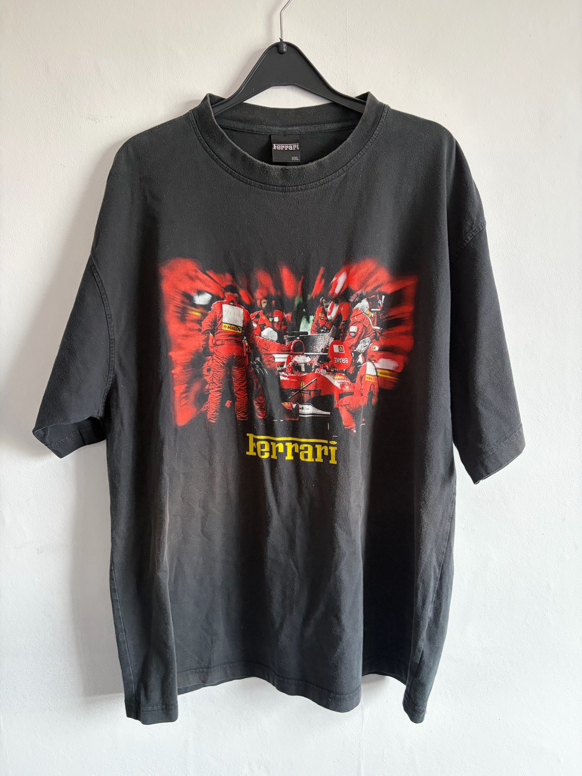 Vintage 1990s Ferrari Michael Schumacher T-Shirt Size XXL