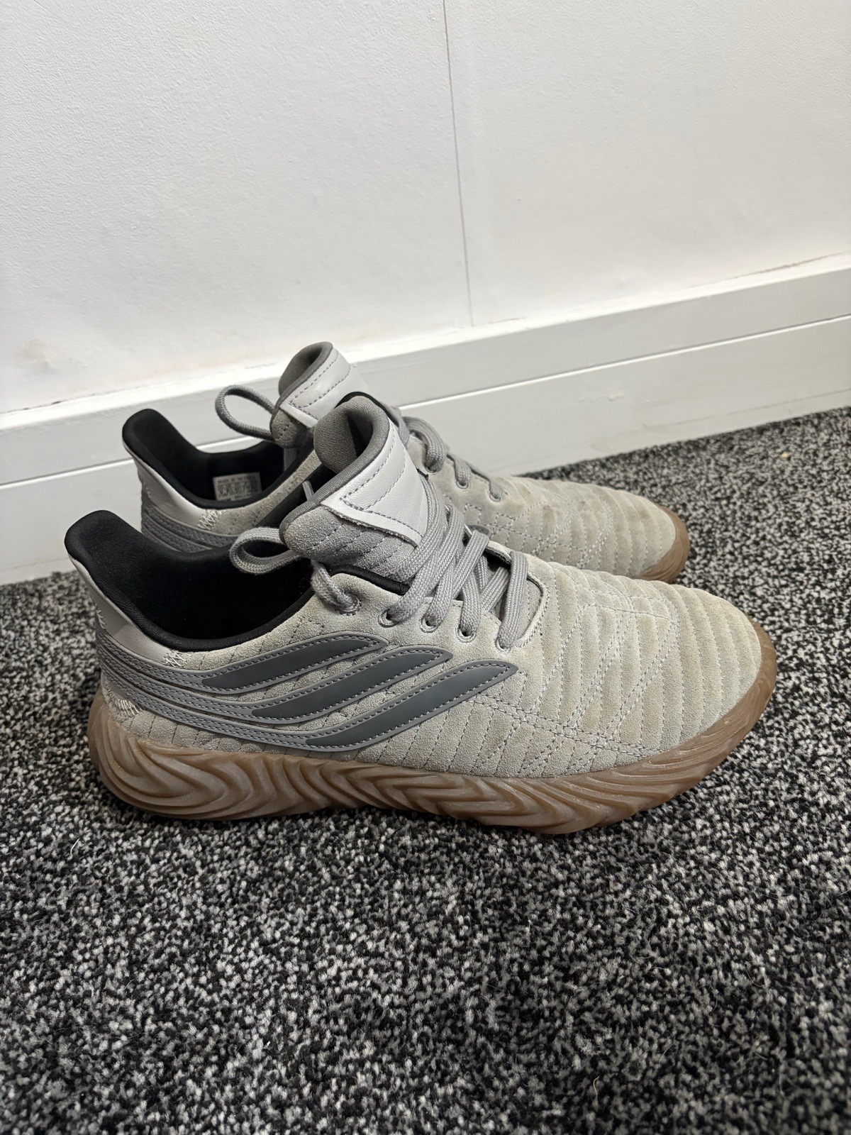 Adidas Sobakov Men’s Grey Trainers Size 8.5