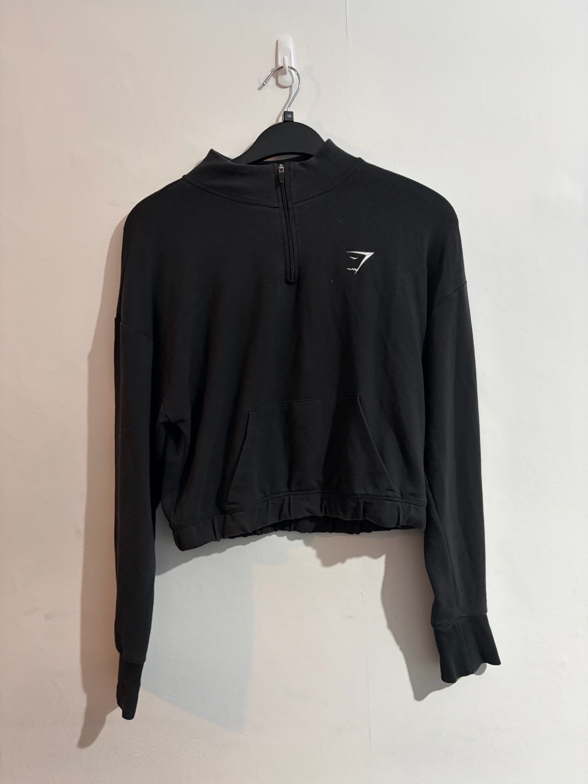 Gymshark Women’s Training 1/4 Zip Cropped Pullover Size Medium