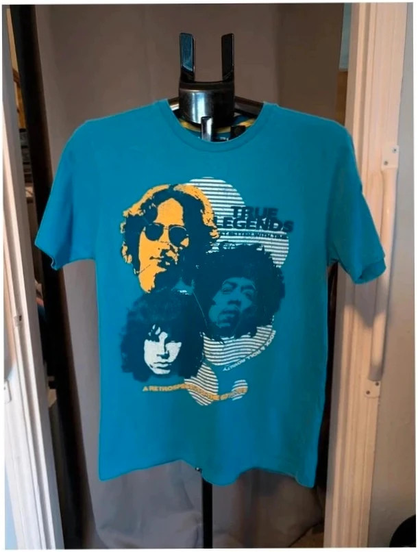 Urban Spirit Blue Rock Band Graphic T Shirt True Legends M 10 12