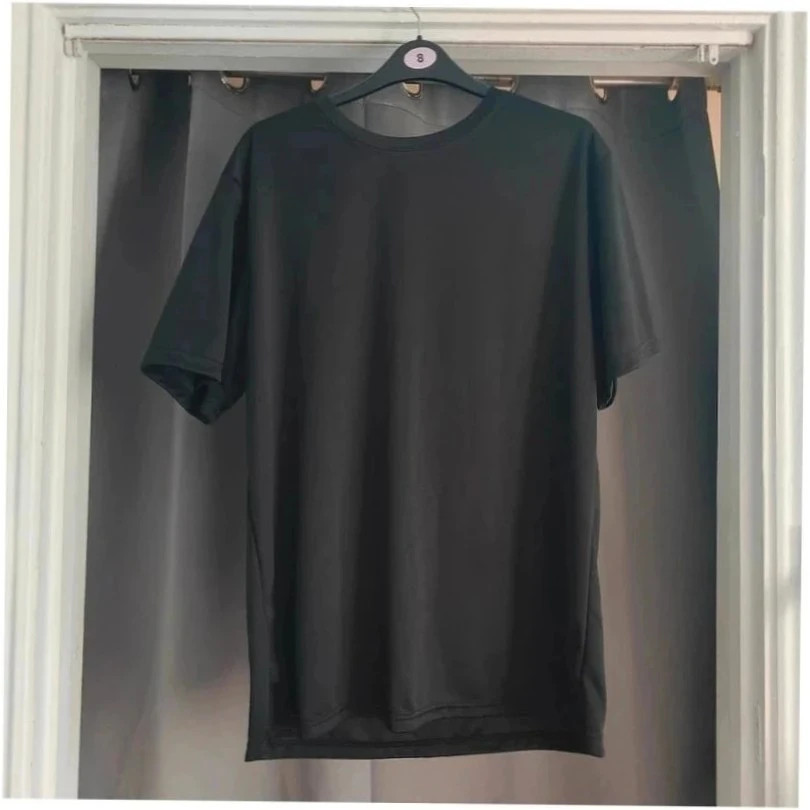 Smile Through The Pain Teddy Bear Black Graphic T-Shirt S UK 8 10