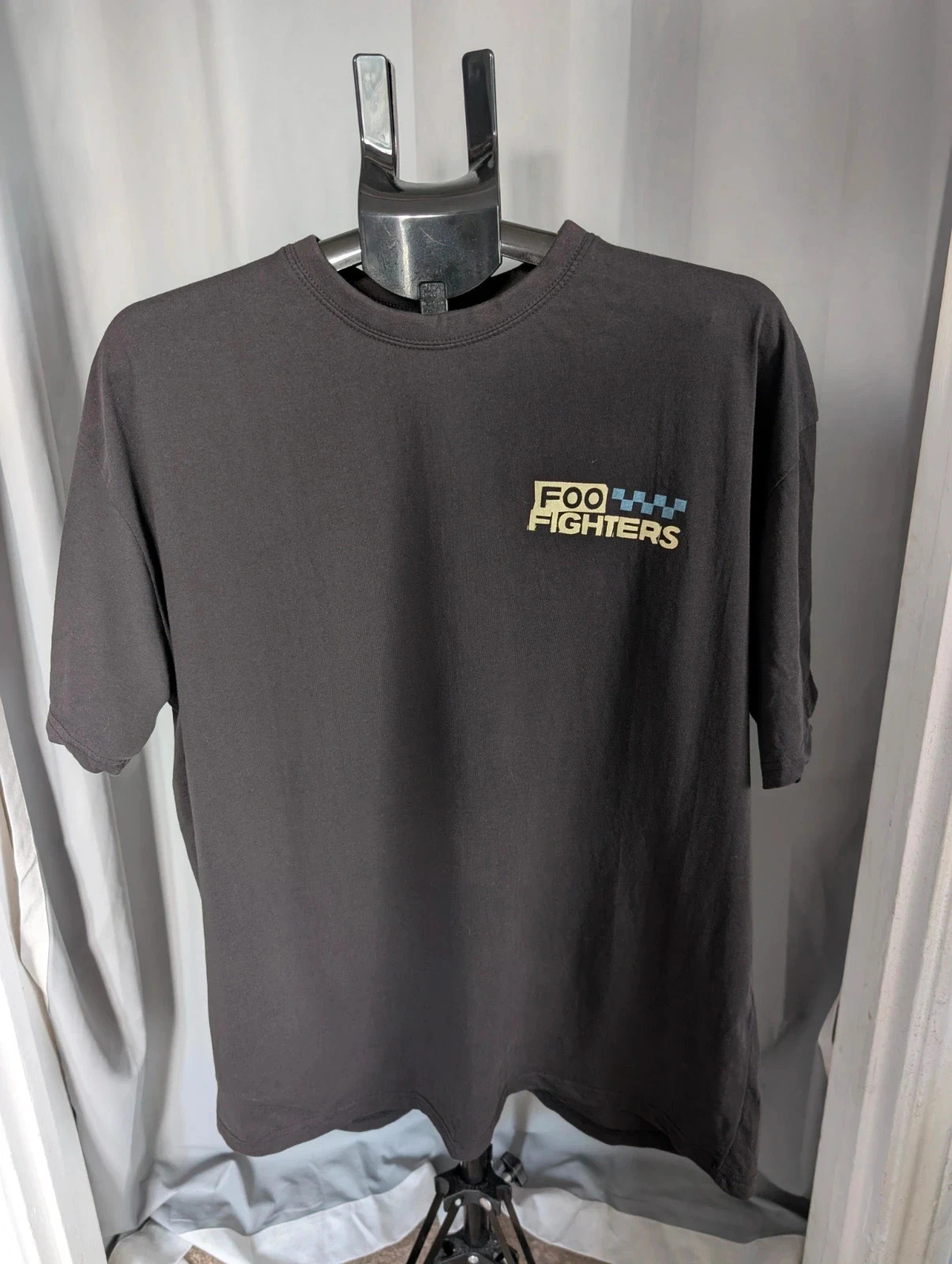 Official Foo Fighters Snake Checkerboard Graphic Band T Shirt Size M UK 10 12