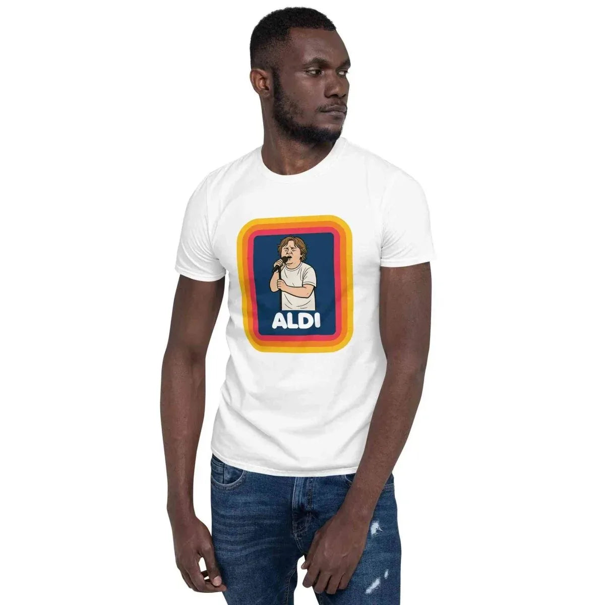 Alcyone213k Lewis Capaldi Cotton T-Shirt - Capaldi On Aldi