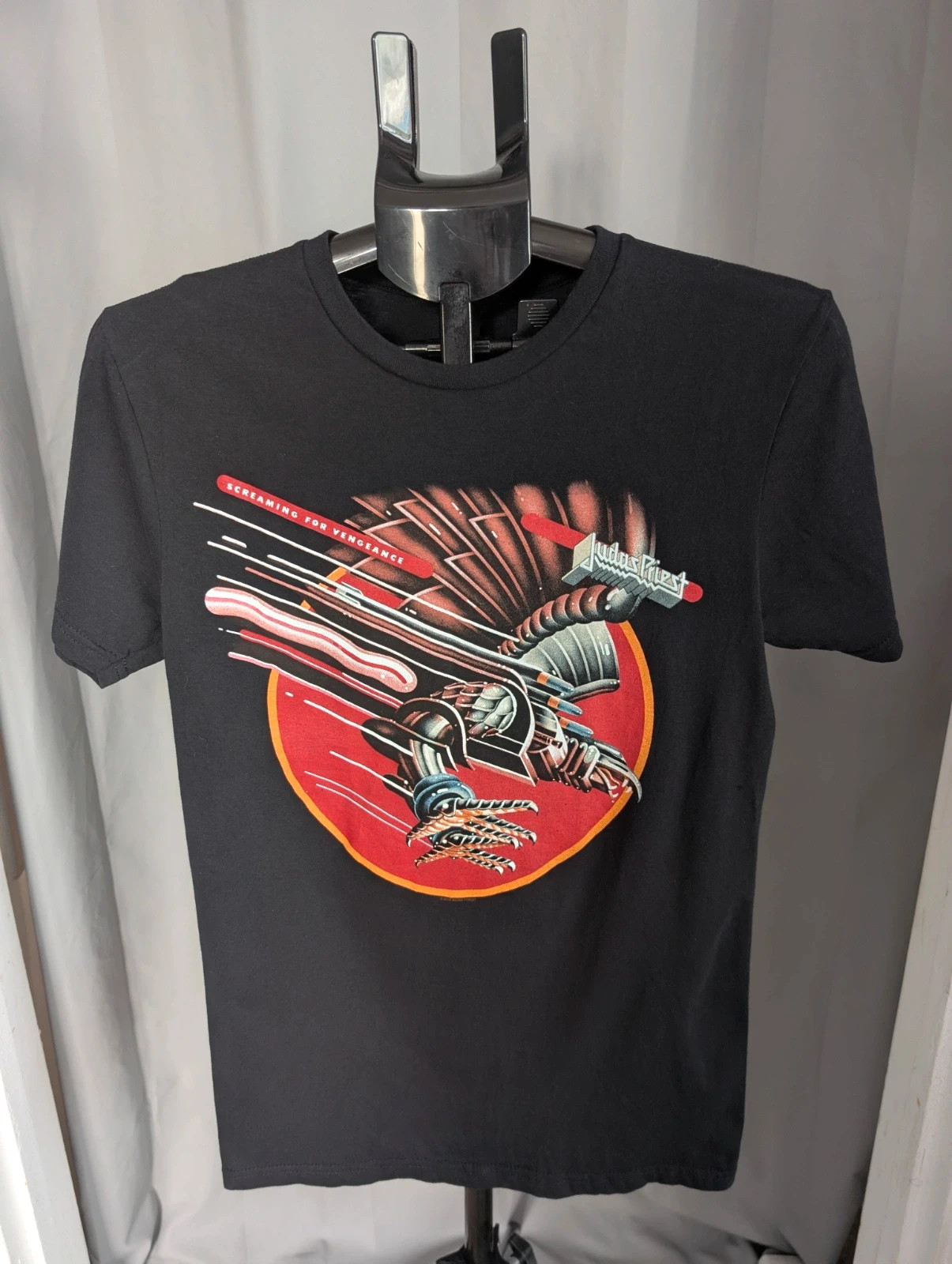 Judas Priest Screaming For Vengeance Graphic Band T Shirt Size S UK 8 10