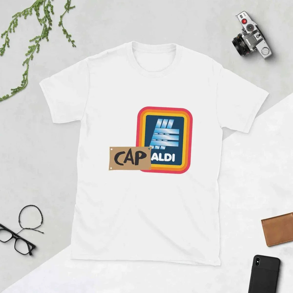 Alcyone213k Lewis Capaldi Graphic T-Shirt for Fans, Soft Cotton - Capaldi On Aldi