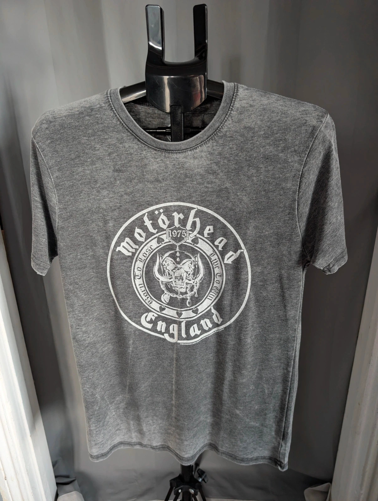 Official Motörhead England Warpig Mineral Wash Graphic Band T Shirt Size S UK 8 10 BNWT