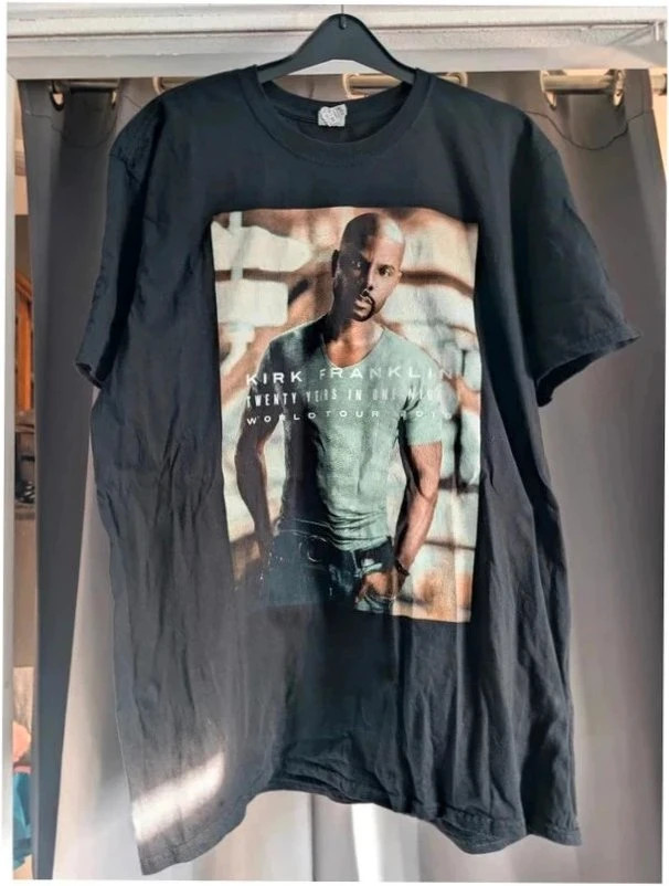 Official Kirk Franklin Twenty Years In One Night Tour T-Shirt Size XL UK 16 18