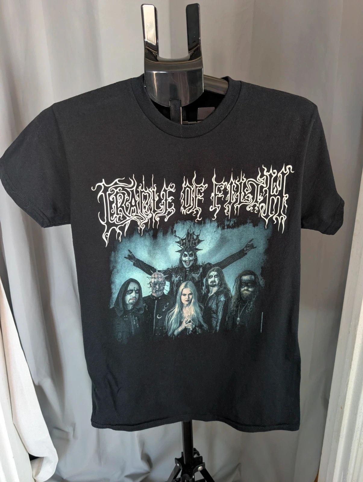 Official Cradle Of Filth Graphic T Shirt Black S 8 10 Band Tour Merch Tee