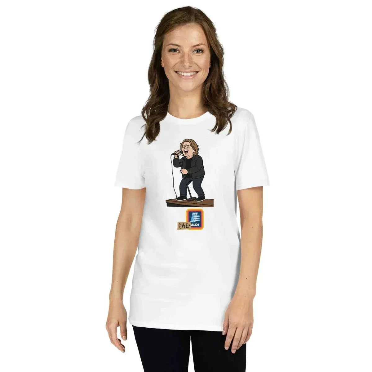 Alcyone213k Lewis Capaldi Graphic T-Shirt - Capaldi On Aldi