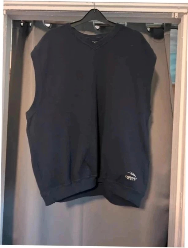 Donnay Golf Navy Blue V Neck Knitted Sweater Vest XL UK 16 18
