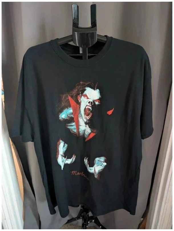 Marvel Morbius Graphic T Shirt Black Gildan 2XL 18 20