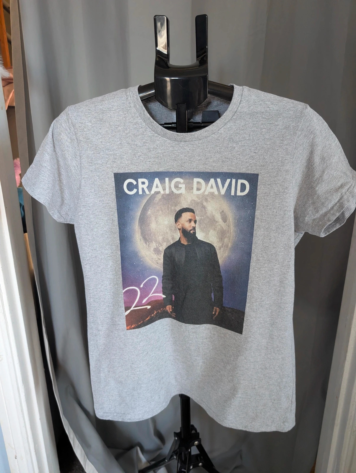 Craig David Graphic T Shirt Grey L 12 14 22 Album Tour Merch Tee