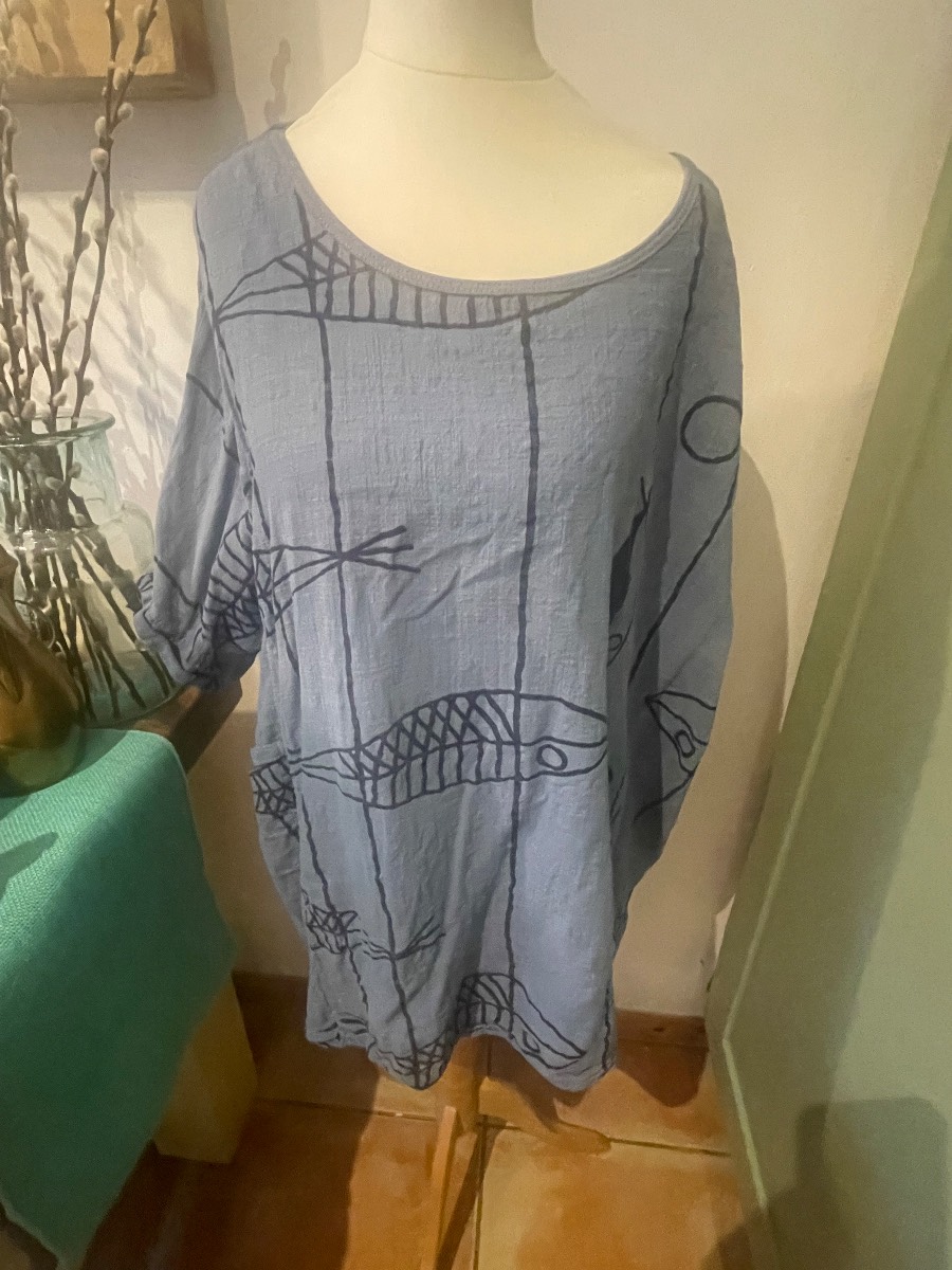 Tunic cotton mix top