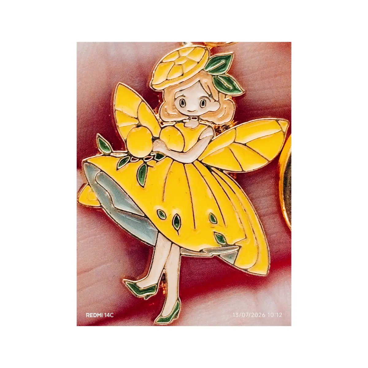 Animé manga cartoon big eyes style fairy keyring.