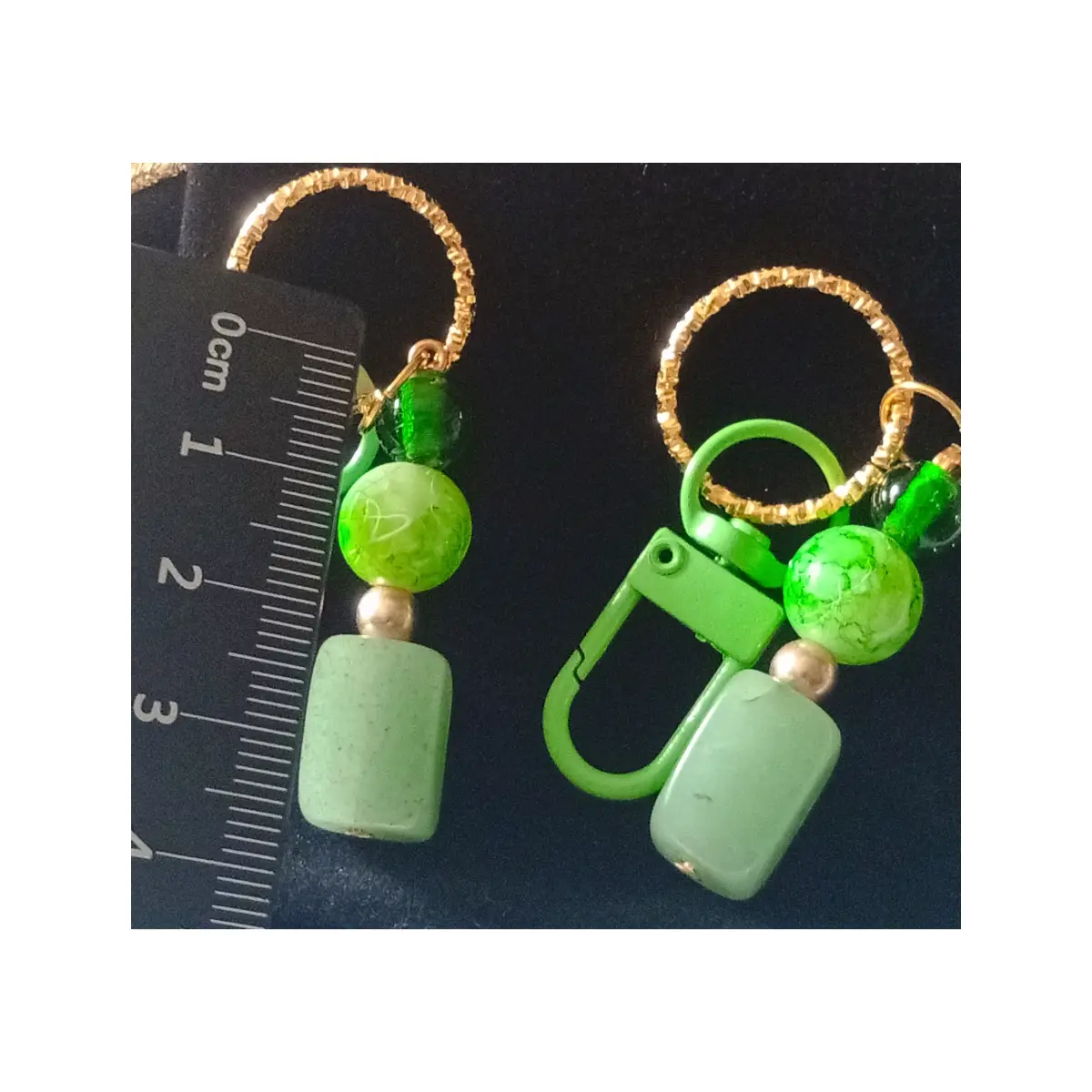Pair of matching beaded and personalised keyrings. Couples, friends etc