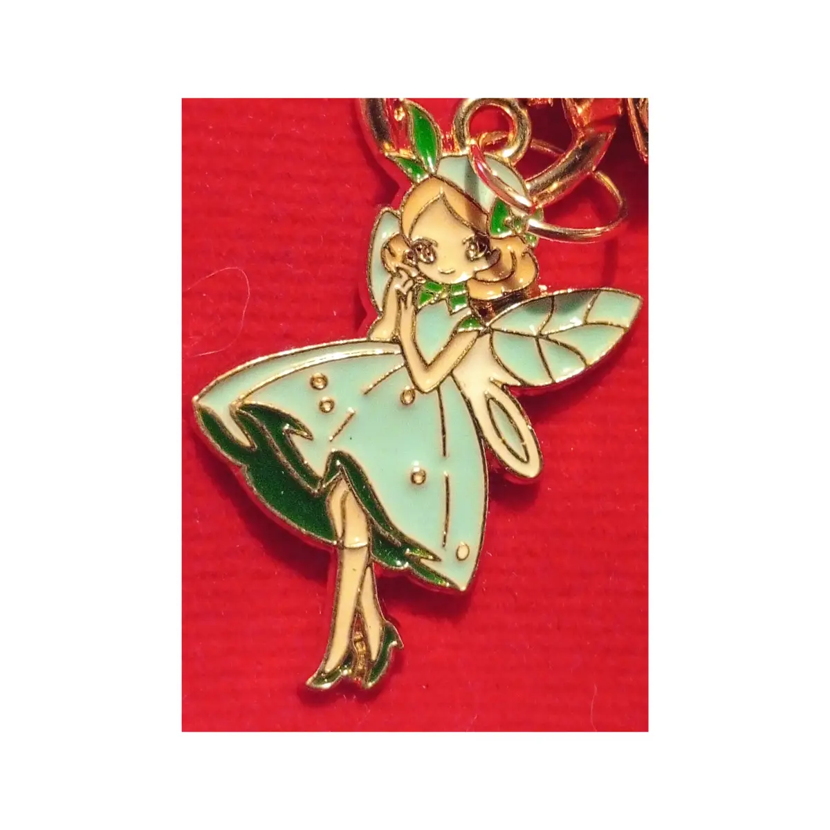Cute animé manga cartoon big eyes style fairy keyring.