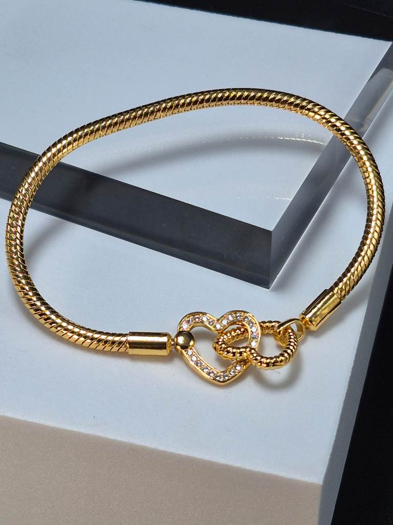 Sterling silver gold plated bracelet