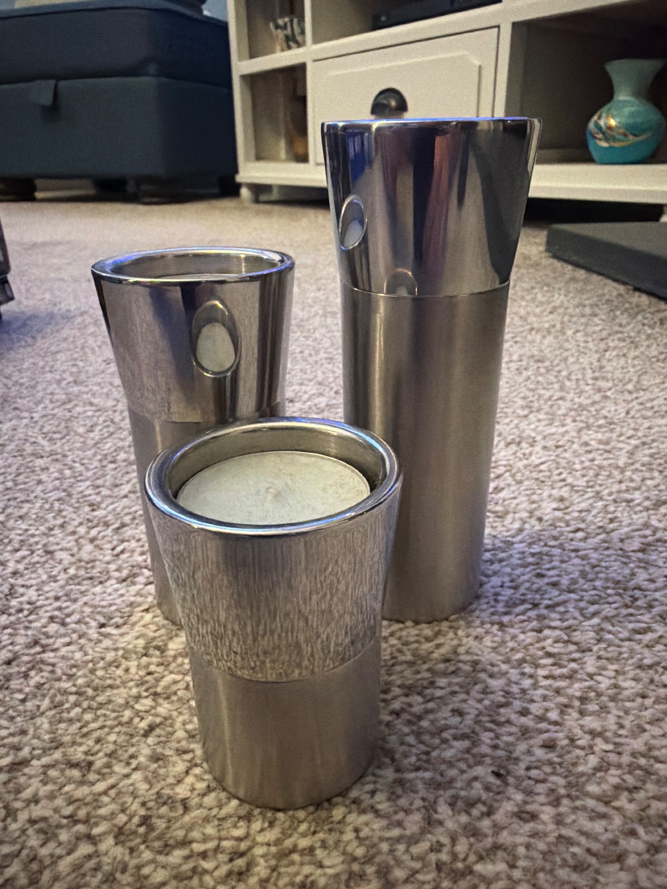 Set of tea light holders