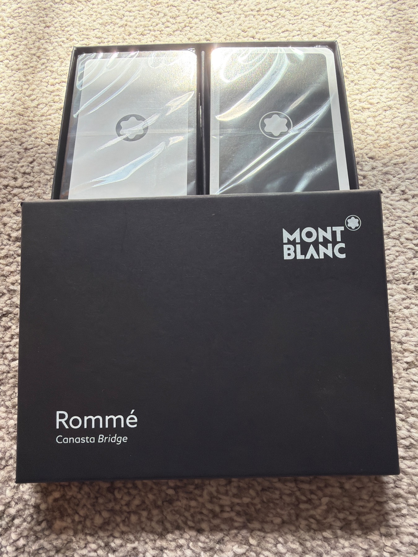 Mont Blanc playing cards