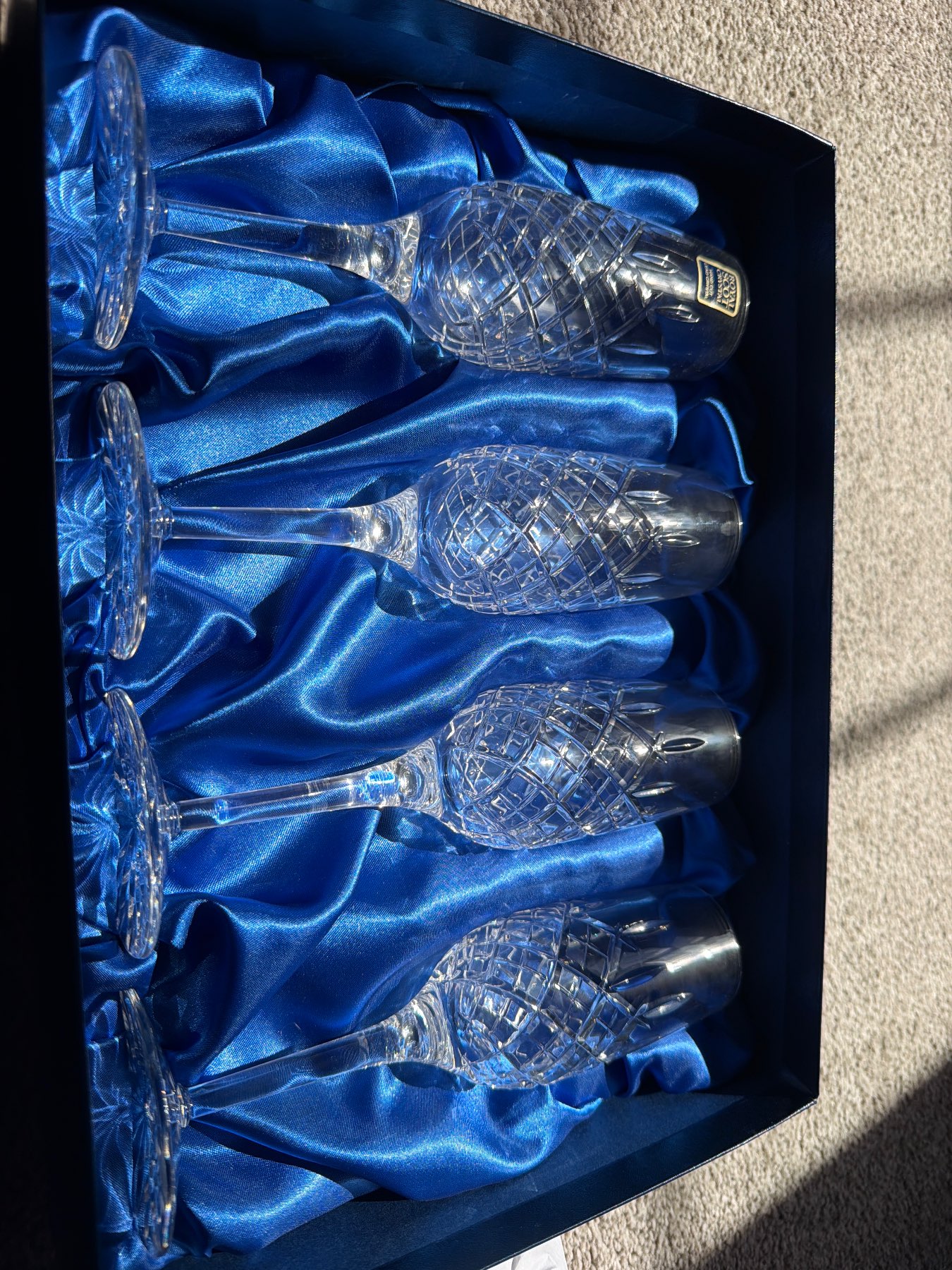 Crystal Champagne glasses