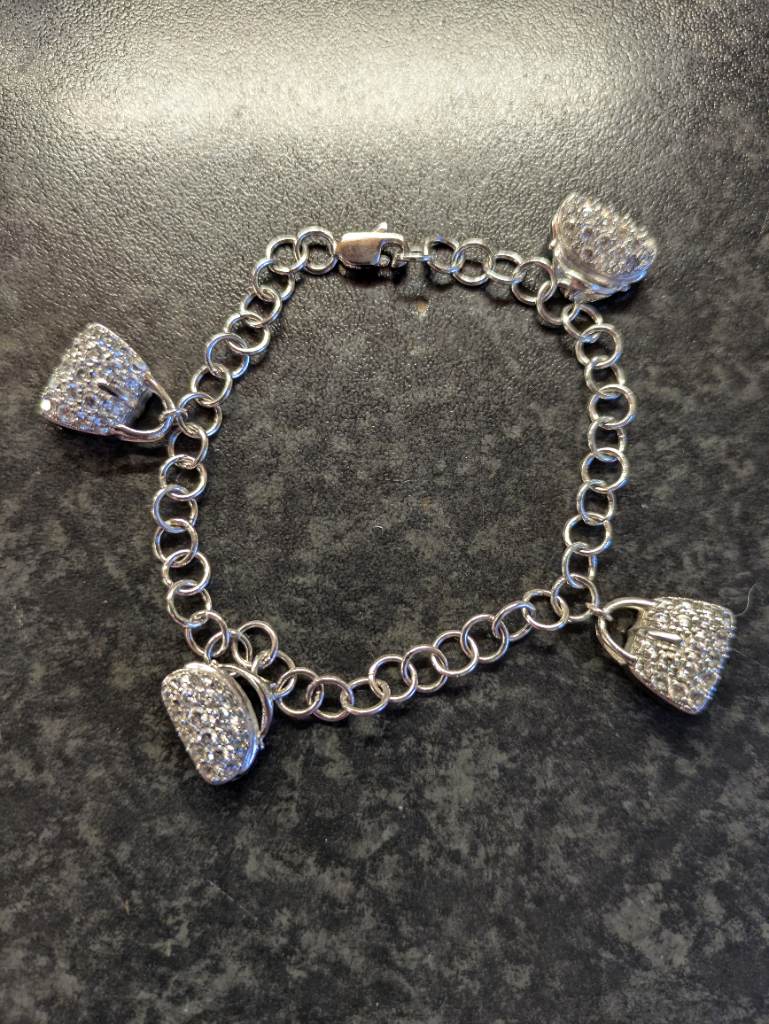 Sterling Silver Handbag Bracelet