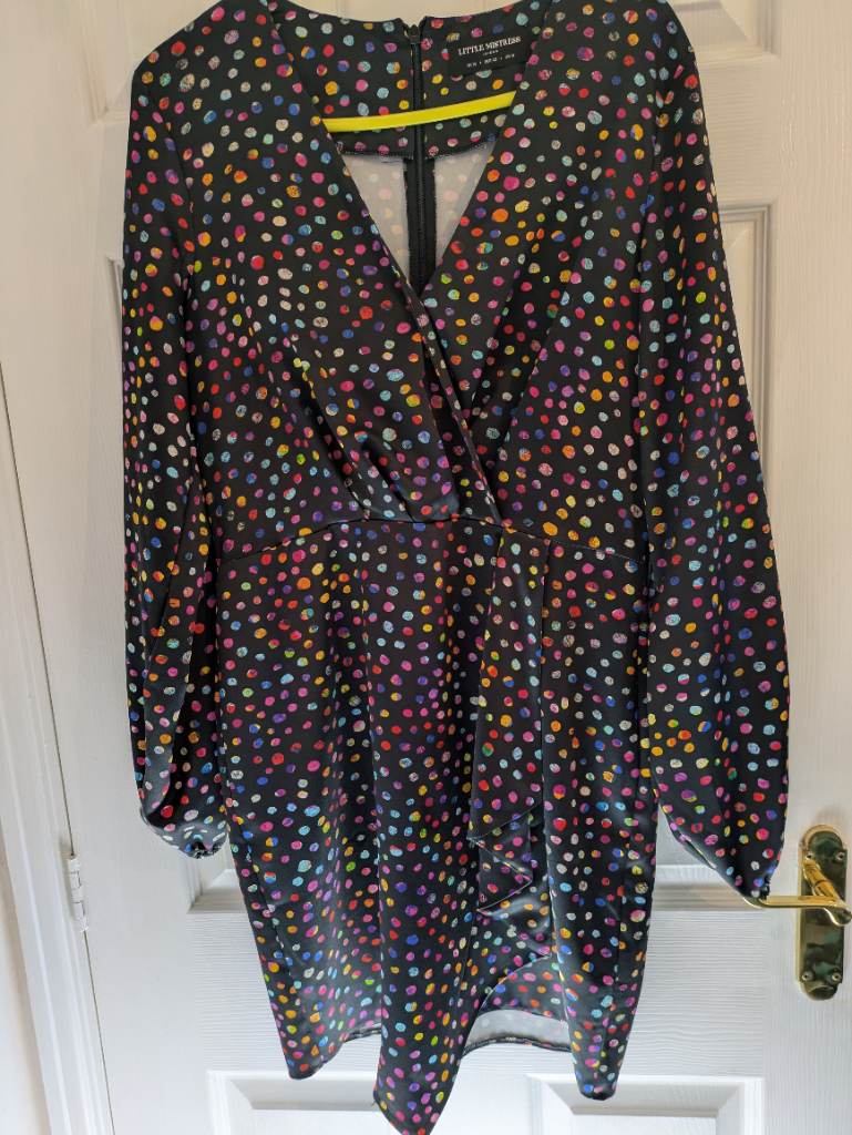 Little Mistress Spot Dress Size 14
