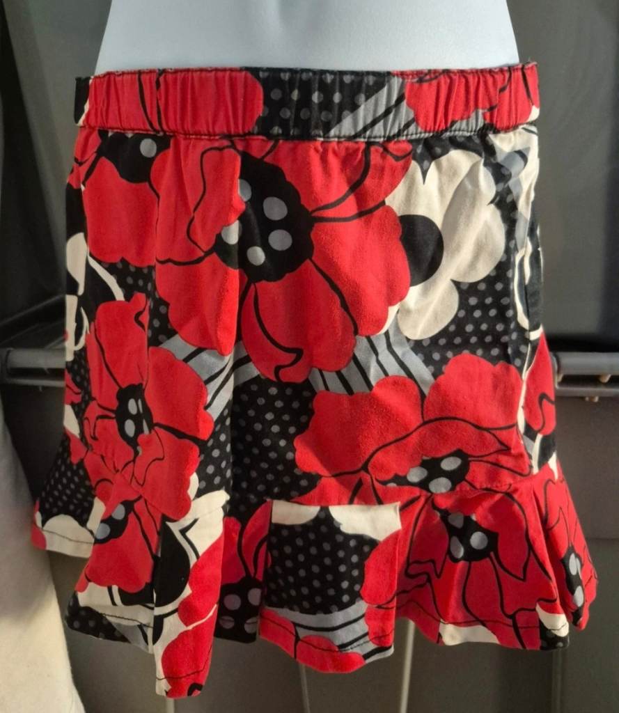 Girls poppy skirt