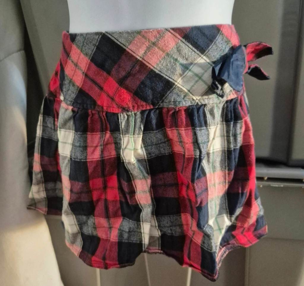 Girls chequered skirt