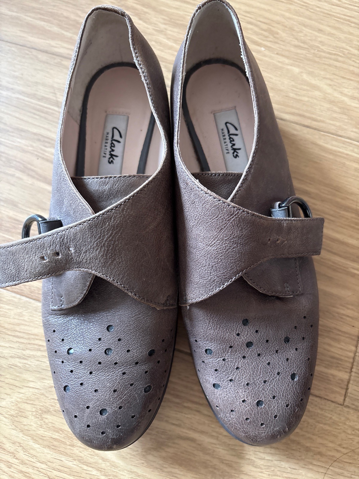 Clark’s narrative 5E wide feet brown shoes