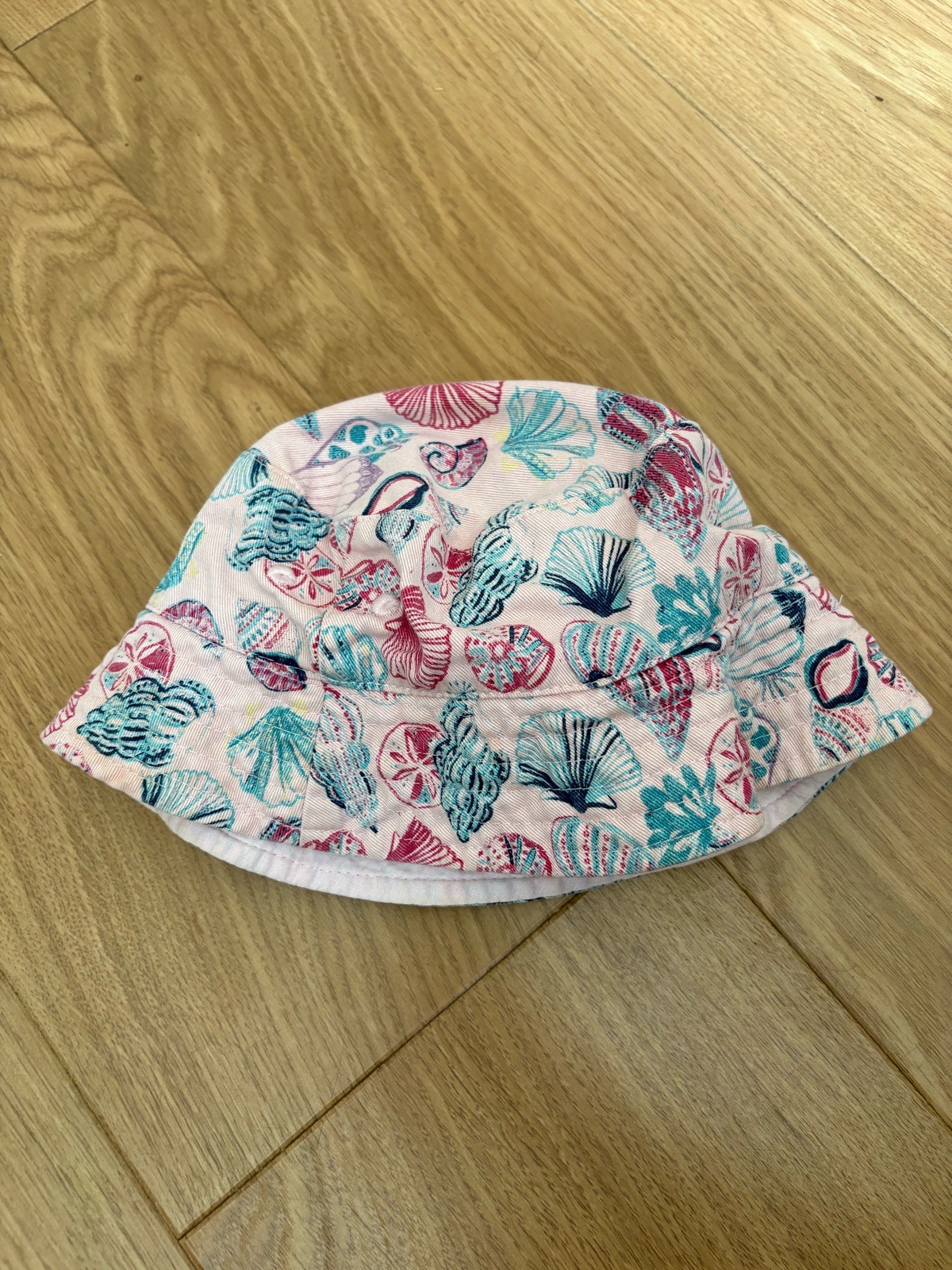 Sea print toddler hat size 3-5