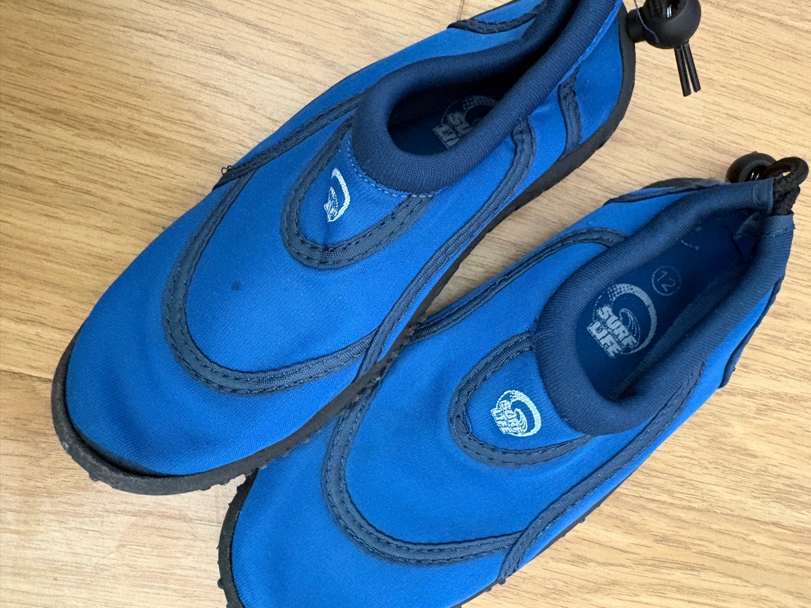 Blue water shoes size 12