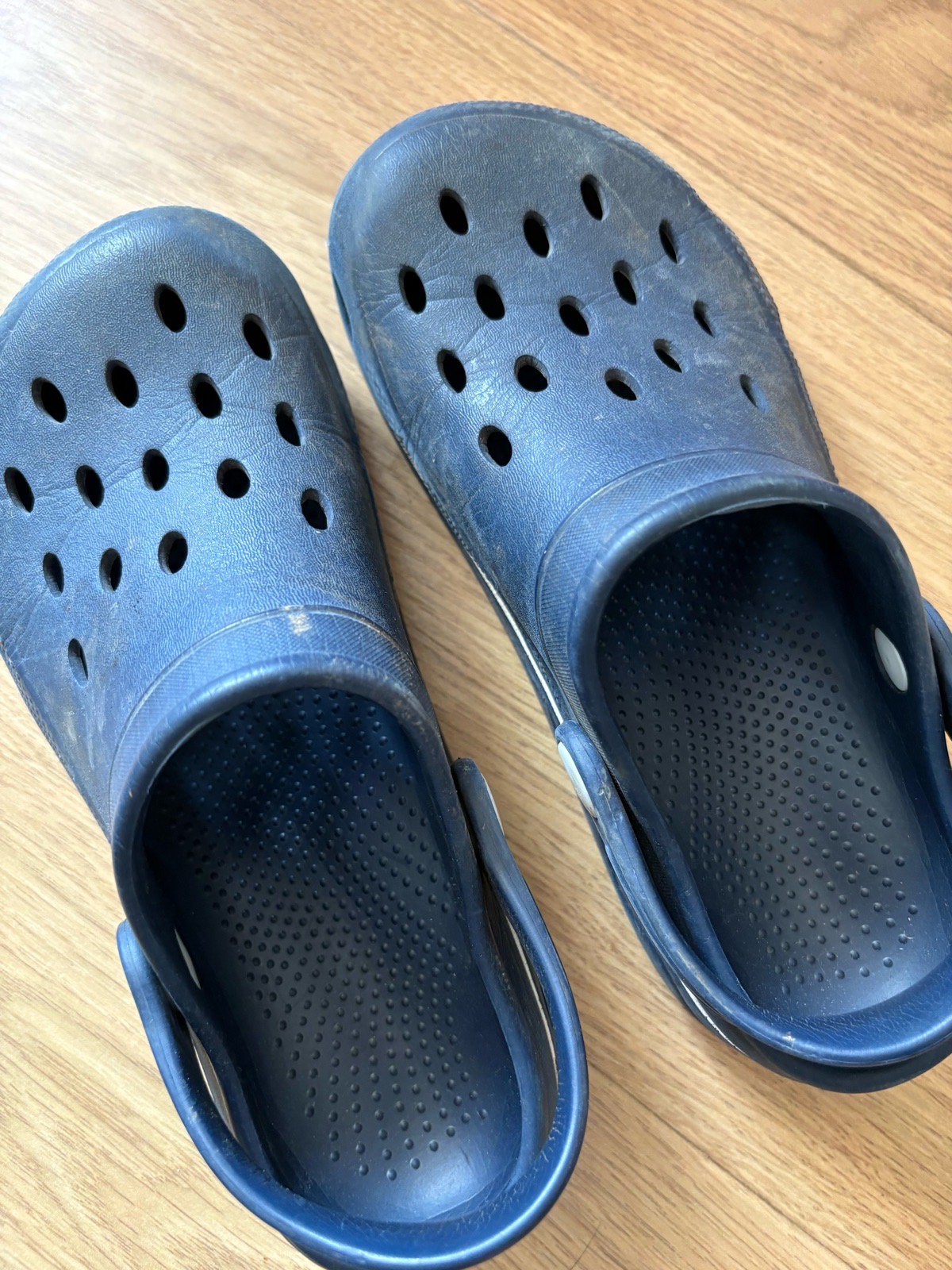 Navy blue crocs size 1